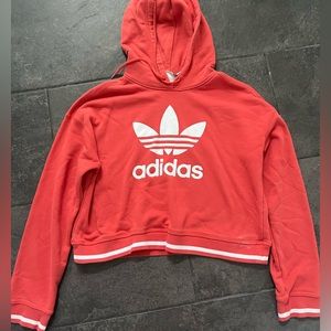Cropped Adidas Sweatshirt in Orange